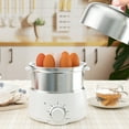 thumbnail image 6 of KEINVE Electric Egg Cooker and Steamer, 14 Capacity Double-Layer Stainless Steel Egg Maker with 30-Min Timer, 350W Rapid Hard Boiled Egg, 6 of 9