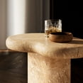 thumbnail image 5 of Modway Elowen Indoor/Outdoor Textured Faux Travertine End Table in Travertine, 5 of 10