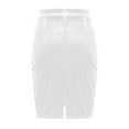 thumbnail image 6 of Besolor Women's Velvet Skirts Stretchy High Waist Back Split Work Office Formal Party Midi Length Pencil Skirts, 6 of 9