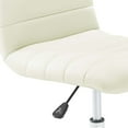 thumbnail image 6 of Modway Ripple Modern Vinyl Armless Mid Back Office Chair in White, 6 of 9