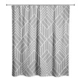 thumbnail image 2 of Creative Products Hatch Chevron Gray 71 x 74 Shower Curtain, 2 of 2