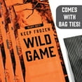 Wild Game Freezer Bags for Ground Meat or Venison 1.5 LB Durable