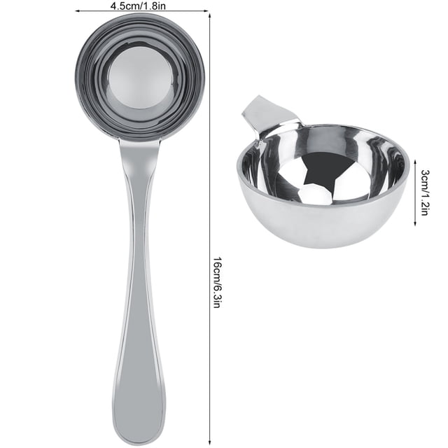 Long Handle Coffee Measuring Spoon, Stainless Steel Long Handled Tea Coffee Measuring Spoon Scoop Tablespoon