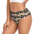 thumbnail image 2 of Balery Dachshund Dog Woof Ropa Interior de Algodón para Mujer con Dibujo – Braguitas Cómodas y Elásticas, Estilo Clásico-Medium, 2 of 6