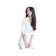 thumbnail image 3 of Nicesee Women 3/4 Sleeve Button Long Shirt White Elegant Blouse, 3 of 6
