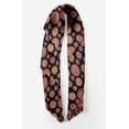 thumbnail image 2 of Bimba Black Multicolor Dot Mandala Printed Pure Silk Scarf Neck Wrap Summer Hair Bandanas For Women 40 x 80 Inches, 2 of 6