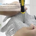 thumbnail image 4 of CUITING Cut Resistant Unisex Work Gloves  Large  Pair  HPPE Gray, 4 of 8