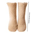 thumbnail image 2 of ievspot 1 Pair Women Winter Socks Mid-tube Thick Thermal Insulation Home Bedroom Wear Floor Socks Knitted Daily Wear Sport Socks, 2 of 8