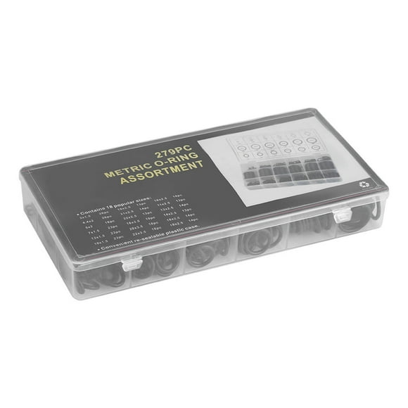Seal O Ring,279pcs Kit 18 Sizes O Rings Waterproof O Ring Rugged and Tough