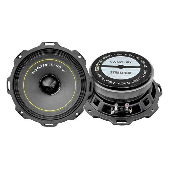 Par De Medio Rango Nano 6.5puLG Open Show Alto Spl Steelpro