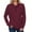 Wine, variant on Womens Fashion Tops Hoodies for Women Pullover Oversized Sweatshirts Long SLeeve Shirts Loose Fit Navy XXL