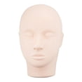 thumbnail image 2 of de cabeza de silicona para pestañas, tacto suave, herramientas de práctica de párpados, cabeza de maniquí de cabeza de práctica para injertar shamjiam Cabeza de práctica, 2 of 5