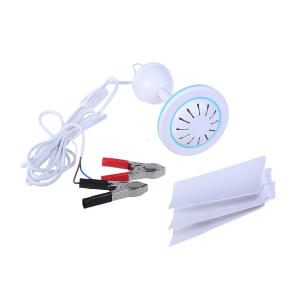 YIGSECU 12V Portable Ceiling Fan 20inch Hanging Ceiling Fan with Switches Outdoor Hanging Camping Tent Fan Gazebos Ceiling