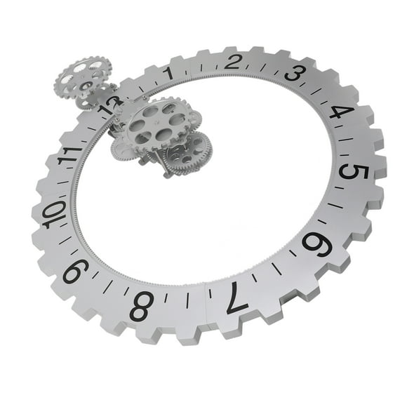Reloj De Engranajes 3D En Movimiento Retro Colgante Grande Hora Mecánica
