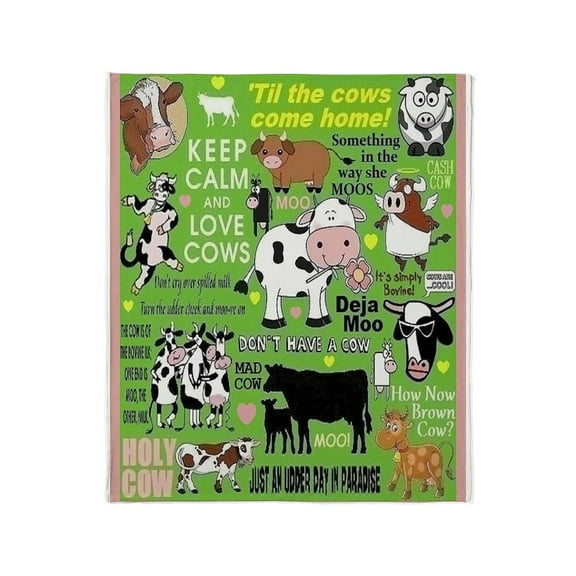 CafePress - Cows Throw Blanket - Soft Fleece Throw Blanket, 50"x60" for All Ages