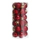 thumbnail image 1 of 24Pcs 1.1' Bolas de Navidad Adornos Conjunto de Bolas Colgantes irrompibles Unique Bargains Rojo Vino, 1 of 7
