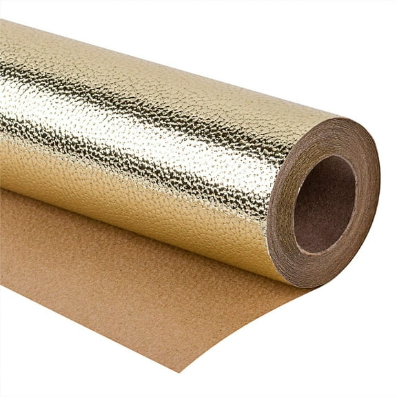 30 Inch Gold Wrapping Paper Roll - Jumbo Roll Sparkle Gold for Birthday, Holiday, Wedding, Baby Shower Wrap - 30 inch x 16.5 feet