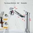 thumbnail image 2 of Modern Style Bathroom Tap, High-Purity Solid Brass Digital Display Faucet with Rotatable Water Tap, Comfortable Ergonomic Design for Kitchen Bathroom Sink Area, 2 of 5