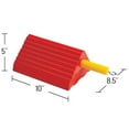 thumbnail image 2 of Checkers Wheel Chock,9" D,5" H,16" W,Orange UC1400-6, 2 of 2