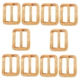 thumbnail image 5 of HEMOTON T-Shirt Clips with Rectangle Buckle for Waist Belts Made of Resin Khaki Color 10 pcs, 5 of 8