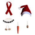 thumbnail image 1 of Christmas Snowman Decorating Making Kit Outdoor Fun Christmas Winter Holiday Party Snowman DIY Making Kit Decoration Gift, 1 of 3