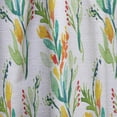 thumbnail image 4 of Designart 'Watercolor Floral Elements With Pattern' Country Curtain Panel, 4 of 5