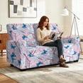 thumbnail image 2 of TSOVTHRID Butterfly Cherry Blossom Print Loveseat Recliner Cover, 6-Piece Reclining Loveseat Covers with Elastic Bottom Sofa Furniture Protector for Pet Dog, 2 of 7