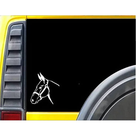 Mule Head *J382* 6 inch wide Sticker decal