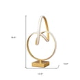 thumbnail image 3 of 19" Gold Metal Abstract Geo LED Table Lamp, 3 of 4