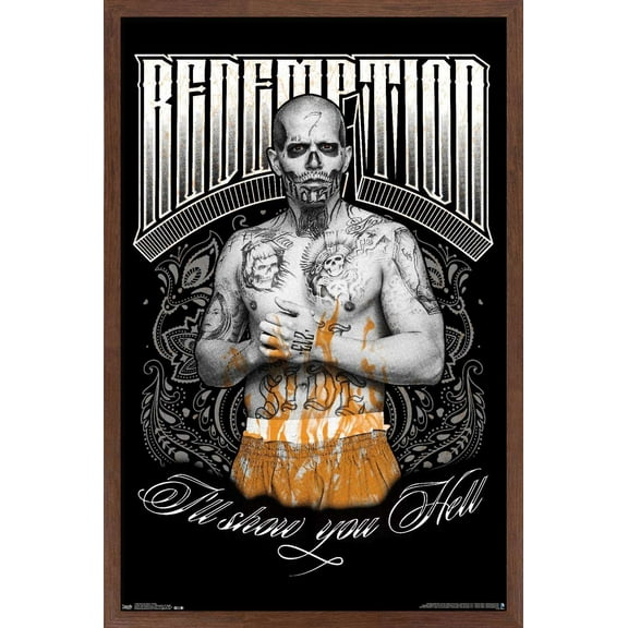 DC Comics Movie - Suicide Squad - Diablo Wall Poster, 14.725" x 22.375", Framed