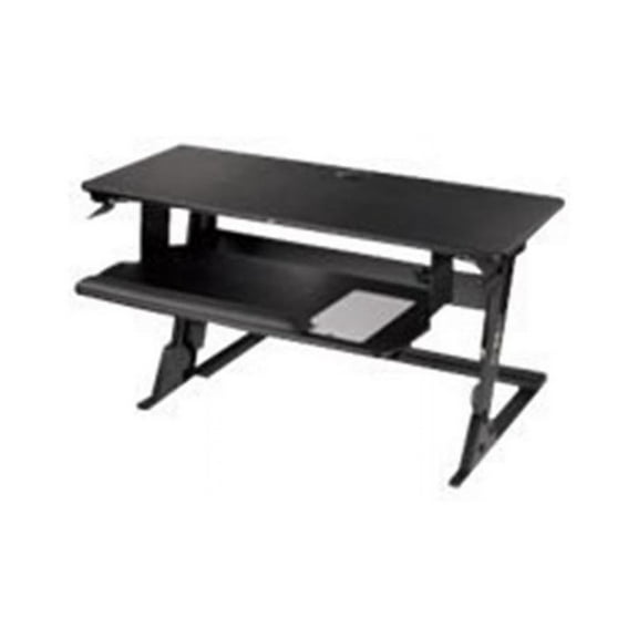 3M SD70B Precision Standing Desk XL Easy Lift, Primary Work Surface Large Enough to Fit Two 27" Monitors and Lift Up to 45 lbs - Black - MMM SD70B