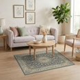 thumbnail image 3 of ODIKA Ornate Large Botanical Dining Table Burnt Orange Under Vintage Flowing Dynamic Pet Friendly & Kids Safe Play for Playroom, Bedroom, Reading Nook, 3 of 7