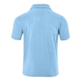 thumbnail image 6 of Havenx Beach Outfit 2 Piece for Men Button Down Short Sleeve Drawstring Shirts and Shorts Lapel Collar Textured Outfits Loose Summer Holiday Vacation Walking Outfits Tracksuit,Light Blue L, 6 of 6
