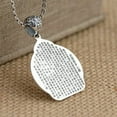 thumbnail image 3 of QQTDFG Buddhism Amitabha Buddha Pendant Sterling Silver Heart Sutra Prayer A2048-default, 3 of 3