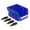 Blue, variant on BIMZUC Wall Mounted Parts Storage Rack Stackable Shop Tool Bin Screws Organizer Thickened Inclined Mouth Combination Type Tool Box Blue (5.3 in / 13.5 cm)