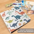 thumbnail image 4 of FORMRS 3 Ring Photo Album 4"x6" Self Adhesive Large Capacity PU Leather Cover, Dinosaur Pattern, 4 of 8