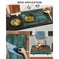 thumbnail image 6 of nqOlkjepod Large Induction Cooktop Protector Mat 24"x21", Teal Brown Vintage Wood Stove Top Covers for Electric Stove, Abstract Retro Shabby Plank Stove Burner Cover Mats, Glass Top Stove Cover, 6 of 8