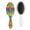 Floral Hip, variant on Snowflake Decor Hair Brush - Gentle Scalp Massage Paddle Brush for Long Hair, Emperor Penguin Cartoon Print, Reduces Frizz & Breakage