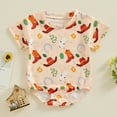 thumbnail image 2 of Bagilaanoe Newborn Baby Girl Boy Rompers Print Short Sleeve Bodysuits 3M 6M 9M 12M 18M Infant Casual One Piece Short Jumpsuit, 2 of 8