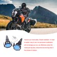 thumbnail image 3 of fastboy 1 Pair Aluminium Alloy Motorbike Foglight Guard Portable Detachable Replacement Dustproof Light Protector with Installing Screws Black Blue, 3 of 6