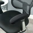 thumbnail image 2 of Black-1 Pair Polyester Armrest Covers for Office Chair - Removable, Elastic, Washable and Waterproof, 2 of 5