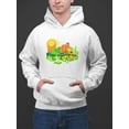 thumbnail image 2 of Crocodile Hunter Design  Hoodie Men -Image by Shutterstock, Male Large, 2 of 4