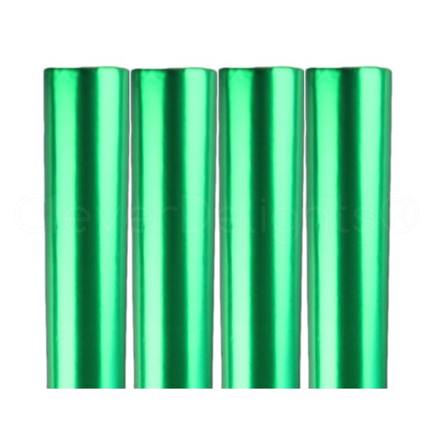 4 Rolls - CleverDelights Metallic Green Wrapping Paper - 30" x 300