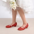 thumbnail image 2 of Zapatos de Vestir para Niña DREAM PAIRS SDFL2403K Rojo Tacón 3,3 cm, 2 of 7