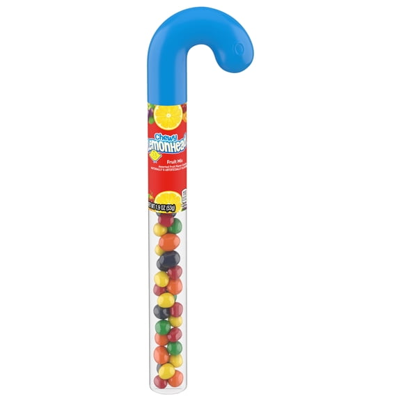 Lemonhead Chewy Fruit Mix Candy Cane Stocking Stuffer, 1.9 oz