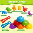 thumbnail image 2 of Counting Dinosaurs Toys Matching Games with Stacking Bowls Preschool Color Sorting Montessori, 2 of 7