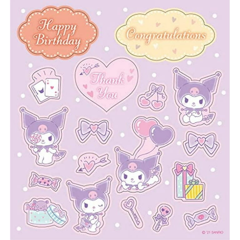 Sanrio Message Card Kuromi Present Box CD8-1 P 7408 Standard