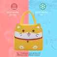thumbnail image 4 of Una bolsa de arroz de dibujos animados, bolsa de arroz portátil de gran capacidad, los estudiantes llevan una bolsa aislante de arroz al trabajo, 4 of 5