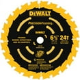 thumbnail image 4 of Circular Saw Blade, 6-1/2" D x 0.039" T, 24 Teeth, 5/8" Arbor Dewalt DW9199, 4 of 4