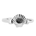 thumbnail image 1 of Bague de Manchette en Argent Sterling Style Coquille de Mer Réglable, 1 of 1